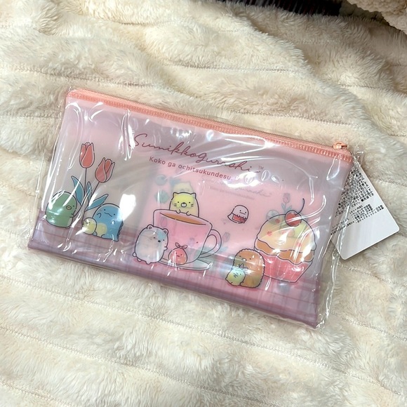 Sumikkoagurashi San-x clear pink pouch - Picture 2 of 2